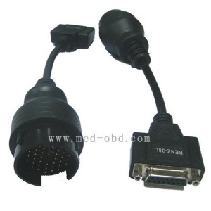 OBD2 Interface DB15PF to 38pin Male for BENZ38PM